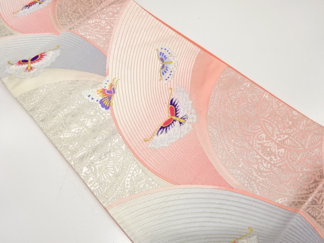 JAPANESE FUKURO OBI / WOVEN FLOWER CREST